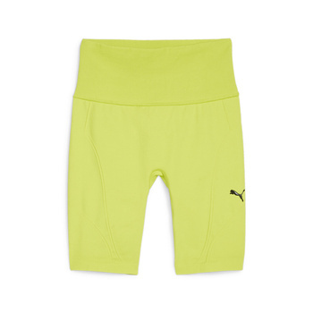 Spodenki damskie Puma SHAPELUXE SEAMLESS 6'' żółte 52438639