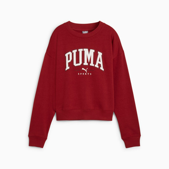 Bluza damska Puma SQUAD CREW TR czerwona 68249313