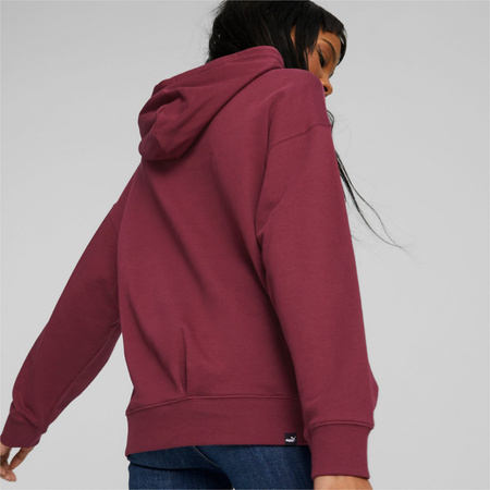 Bluza z kapturem damska Puma HER TR bordowa 67657322