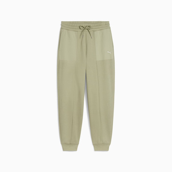 Spodnie dresowe damskie Puma HER COMFORT HIGH-WAIST FL CL zielone 68815482