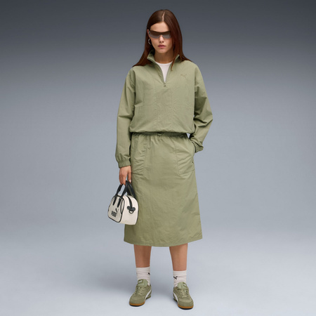 Kurtka damska Puma HER RELAXED WOVEN HZ CREW zielona 68815382