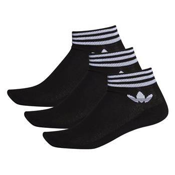 Skarpety unisex adidas Trefoil Ankle 3-Pack czarne EE1151