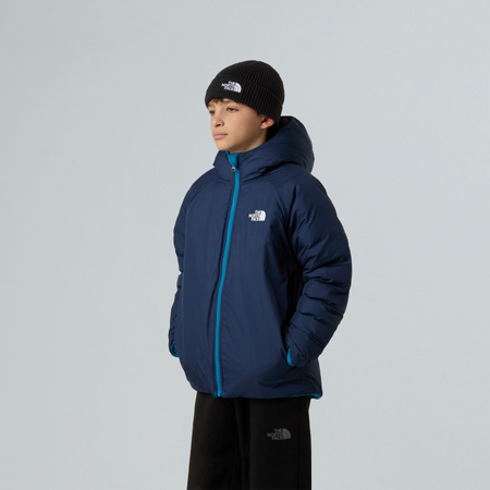 Kurtka z kapturem chłopięca The North Face REVERSIBLE PERRITO niebieska NF0A88TWBOM