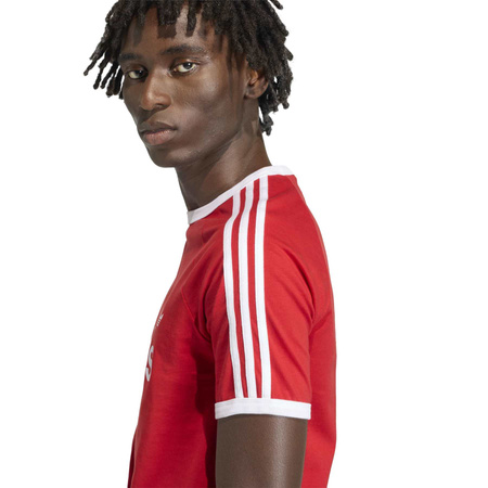 Koszulka męska adidas 3S RINGER czerwona KF0416