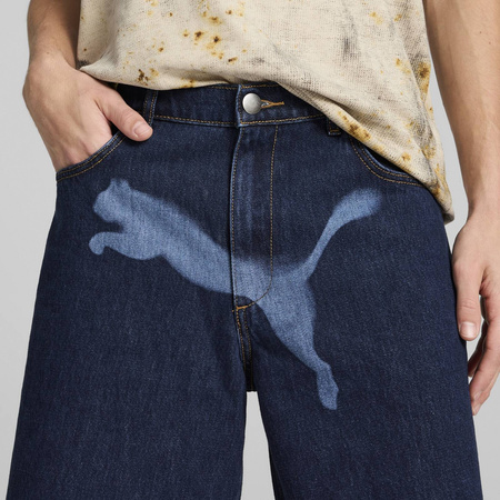 Spodenki męskie Puma X ASAP ROCKY DENIM granatowe 63106601