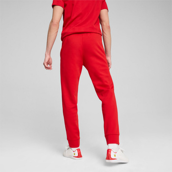 Spodnie dresowe męskie Puma FERRARI STYLE czerwone 62709502