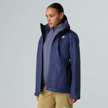 Kurtka z kapturem damska The North Face EVOLVE II TRICLIMATE niebieska NF0A8E02E1I