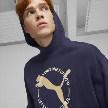 Bluza z kapturem męska Puma BETTER SPORTSWEAR TR granatowa 67606406
