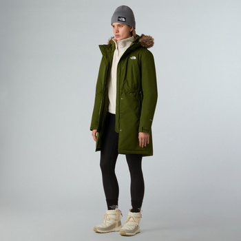 Parka z kapturem damska The North Face ZANECK zielona NF0A8DZNBRI