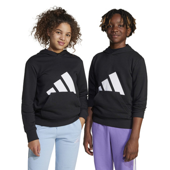 Bluza z kapturem dziecięca adidas ESSENTIALS czarna JC9667