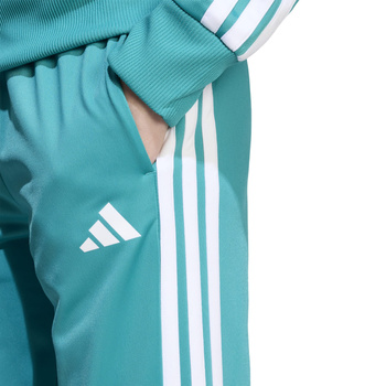 Komplet dresów dziecięcy adidas SEASONAL ESSENTIALS TIBERIO turkusowy JN2245