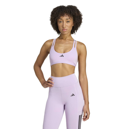 Stanik sportowy damski adidas AEROIMPACT LUXE fioletowy KA3794