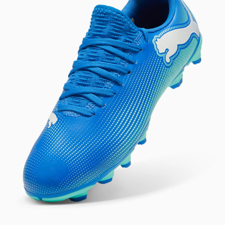 Korki chłopięce Puma FUTURE 7 PLAY FG/AG JR niebieskie 10794901