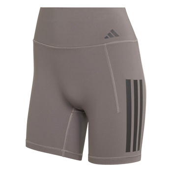 Legginsy treningowe damskie adidas OPTIME 3-STRIPES brązowe JZ1099