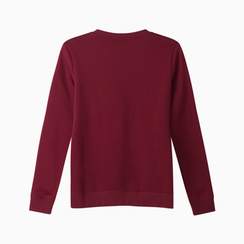 Bluza damska Puma ESS SMALL LOGO CREW FL bordowa 68831422
