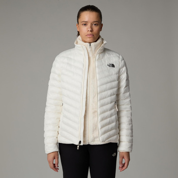 Kurtka puchowa damska The North Face HUILA beżowa NF0A85AGQLI