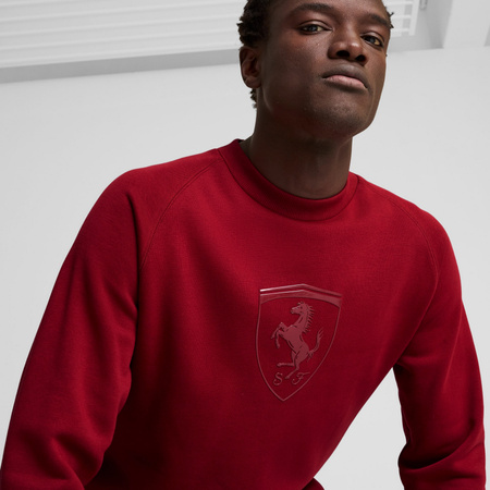 Bluza męska Puma FERRARI RACE GRAPHIC CREW bordowa 62843405