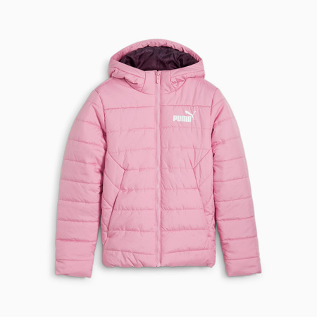 Kurtka z kapturem dziewczęca Puma ESS PADDED różowa 67055948