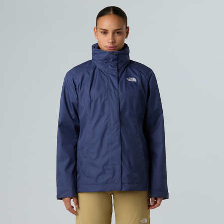 Kurtka z kapturem damska The North Face EVOLVE II TRICLIMATE niebieska NF0A8E02E1I