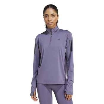 Longsleeve do biegania damski adidas OWN THE RUN fioletowy JX2256
