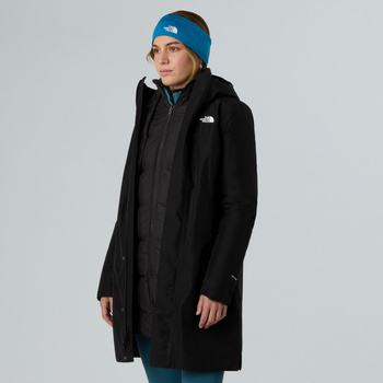 Parka z kapturem damska The North Face SUZANNE TRICLIMATE 2.0 czarna NF0A8DZZJK3