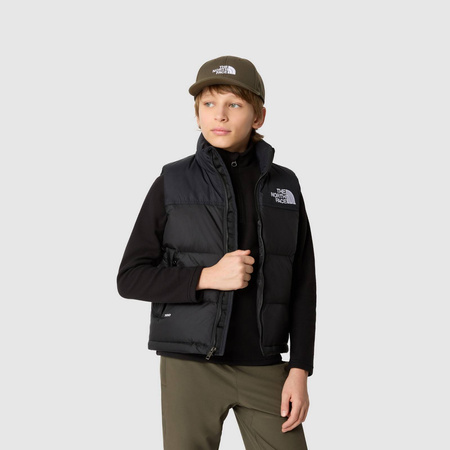 Bezrękawnik puchowy dziecięcy The North Face 1996 RETRO NUPTSE czarny NF0A82WXJK3