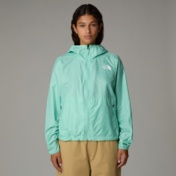 Kurtka z kapturem damska The North Face CYCLONE WND zielona NF0A8B6G6EI