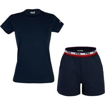 Piżama damska Fila JERSEY STRETCH WITH FRENCH TERRY PANT granatowa FPS4023-321