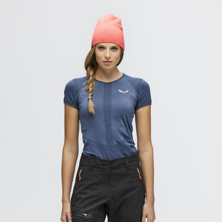 Koszulka damska Salewa ZEBRU MEDIUM WARM granatowa 00-0000027960_8670