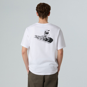 Koszulka unisex The North Face RUN GRAPHIC RELAXED biała NF0A8F2PFN4