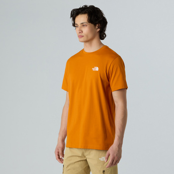 Koszulka męska The North Face SIMPLE DOME pomarańczowa NF0A87NGBRO