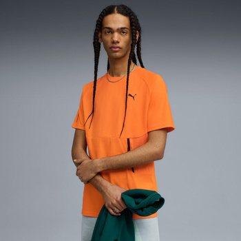Koszulka męska Puma PUMATECH POCKET pomarańczowa 62967326