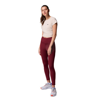 Legginsy damskie Columbia BOUNDLESS TREK bordowe 2033514624
