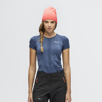 Koszulka damska Salewa ZEBRU MEDIUM WARM granatowa 00-0000027960_8670