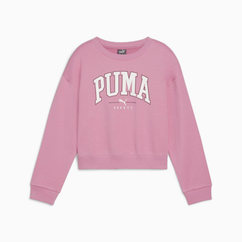 Bluza dziewczęca Puma SQUAD CREW FL różowa 68176348