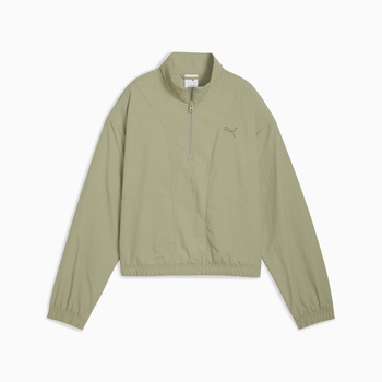 Kurtka damska Puma HER RELAXED WOVEN HZ CREW zielona 68815382