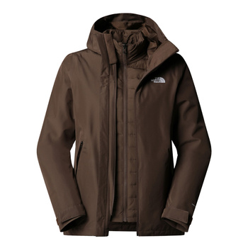 Kurtka z kapturem damska The North Face CARTO MONO TRICLIMATE brązowa NF0A8D3D1OI