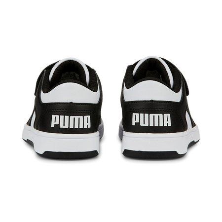 Buty sportowe dziecięce Puma REBOUND LAYUP LO SL V PS białe 37049216