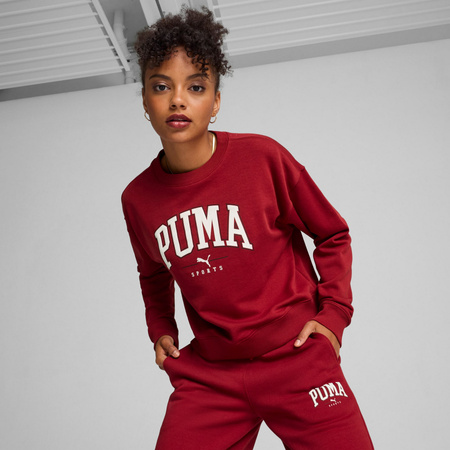 Bluza damska Puma SQUAD CREW TR czerwona 68249313