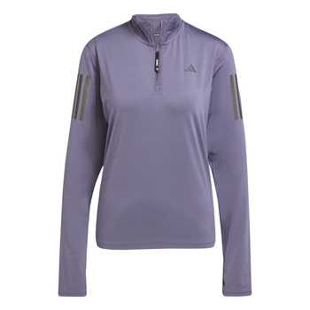 Longsleeve do biegania damski adidas OWN THE RUN fioletowy JX2256