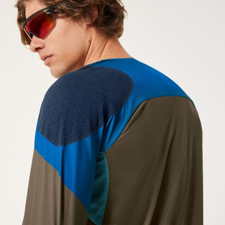 Longsleeve rowerowy męski Oakley SEEKER EDGE brązowy FOA406792-95X