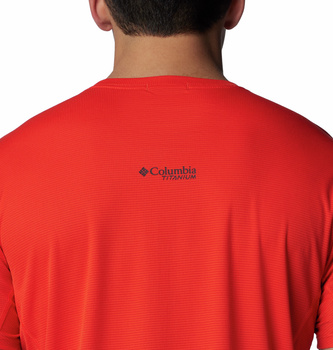 Koszulka męska Columbia CIRQUE RIVER GRAPHIC czerwona 2071925839