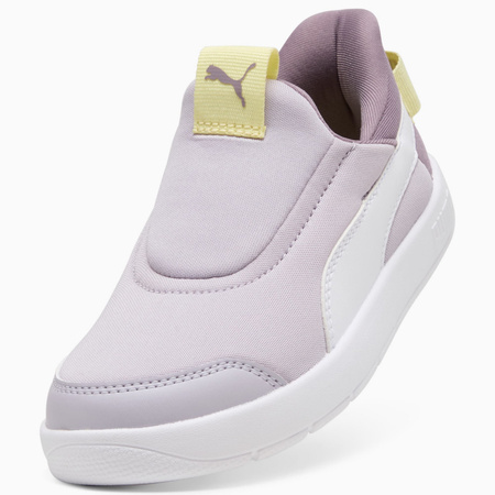 Buty sportowe dziewczęce Puma COURTFLEX V3 SLIPTECH PS fioletowe 39973408