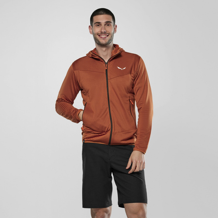 Bluza polarowa męska Salewa PUEZ ALTAVIA brązowa 00-0000029136_7240