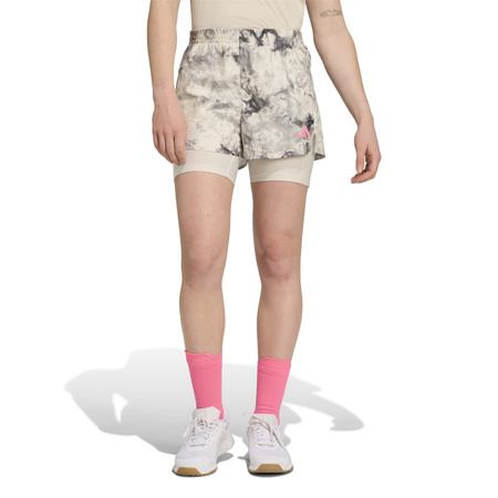Spodenki do biegania damskie adidas OWN THE RUN beżowe JN9669