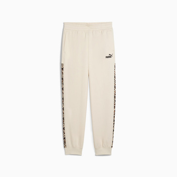 Spodnie dresowe damskie Puma ESS GRAPHIC ANIMAL COMFORT HIGH-WAIST beżowe 68808687