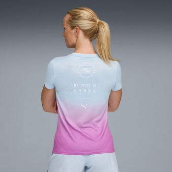 Koszulka treningowa damska Puma X HYROX POLY GRAPHIC wielokolorowa 52850873