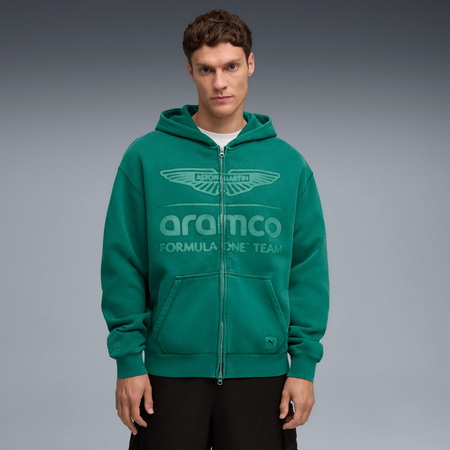 Bluza z kapturem męska Puma X AMF1 FZ zielona 63589293