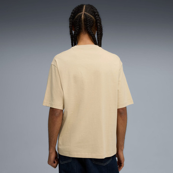 Koszulka męska Puma WARDROBE ESS BOXY beżowa 62964583