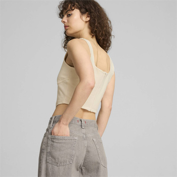Top damski Puma DARE TO GYM2K CORSET beżowy 62680487